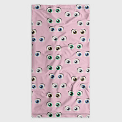 Бандана-труба Мультяшные глаза паттерн, цвет: 3D-принт — фото 2