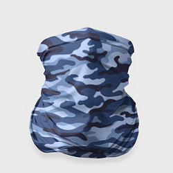 Бандана-труба Синий Камуфляж Camouflage, цвет: 3D-принт