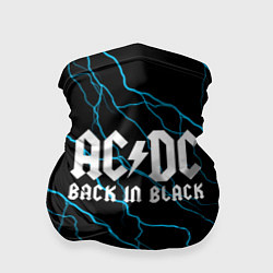 Бандана-труба ACDC - Молнии, цвет: 3D-принт