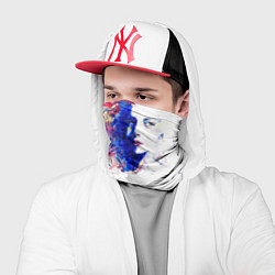 Бандана-труба Лицо Акварель, цвет: 3D-принт — фото 2