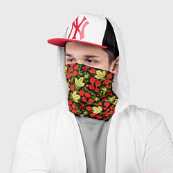 Бандана-труба Черешни хохлома, цвет: 3D-принт — фото 2