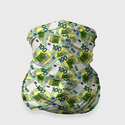 Бандана-труба Банкноты 100 Евро, цвет: 3D-принт