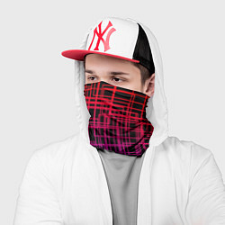 Бандана-труба Кривая клетка, цвет: 3D-принт — фото 2