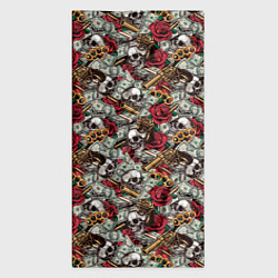 Бандана-труба Черепа, Деньги, Оружие, цвет: 3D-принт — фото 2