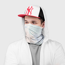 Бандана-труба Акварельная абстракция светлая Штрихи, мазки кисть, цвет: 3D-принт — фото 2