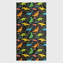 Бандана-труба Разноцветные Динозавры, цвет: 3D-принт — фото 2