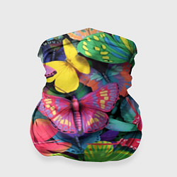 Бандана-труба Стая бабочек Pattern, цвет: 3D-принт