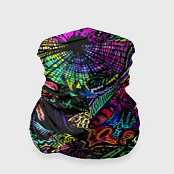 Бандана-труба Абстрактный узор Vanguard Fashion Неон, цвет: 3D-принт