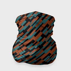 Бандана-труба Разноцветные прямоугольники абстракция, цвет: 3D-принт