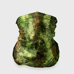Бандана-труба Пиксельный камуфляж Шерхан Лес, цвет: 3D-принт