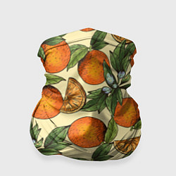 Бандана-труба Узор Апельсиновое настроение, цвет: 3D-принт