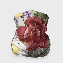 Бандана-труба Цветы Красочный Садовый Букет, цвет: 3D-принт
