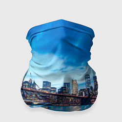 Бандана-труба Закат в мегаполисе, цвет: 3D-принт