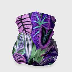 Бандана-труба Цветы Яркие Тропики, цвет: 3D-принт