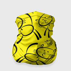 Бандана-труба CAT AND MOUSE, цвет: 3D-принт
