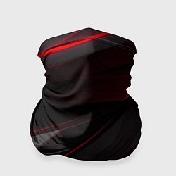 Бандана-труба Красно-черный фон, цвет: 3D-принт
