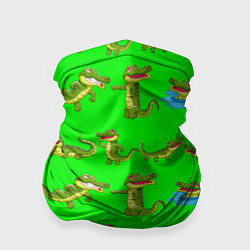 Бандана-труба CHARMING CROCODILES, цвет: 3D-принт