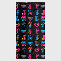 Бандана-труба POPPY PLAYTIME HAGGY WAGGY AND KISSY MISSY PATTERN, цвет: 3D-принт — фото 2