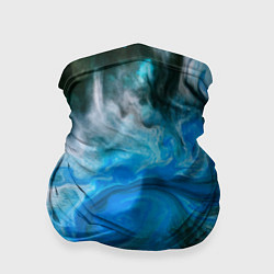 Бандана-труба Неоновые краски - Синий, цвет: 3D-принт