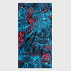 Бандана-труба Неоновые куски льда - Голубой и красный, цвет: 3D-принт — фото 2