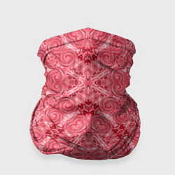 Бандана-труба Red ornament Arabic, цвет: 3D-принт