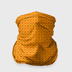 Бандана-труба Оранжевые классические узоры, цвет: 3D-принт