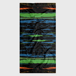 Бандана-труба Мазки цветной краской paint strokes abstract, цвет: 3D-принт — фото 2