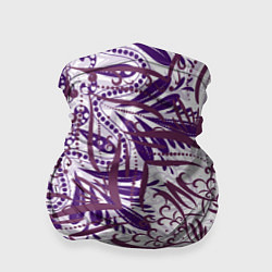 Бандана-труба Фиолетовые мандалы, цвет: 3D-принт