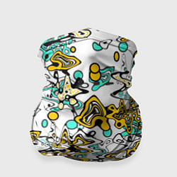 Бандана-труба Abstract pattern waves and streaks, цвет: 3D-принт