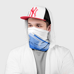 Бандана-труба Геометрия в синем, цвет: 3D-принт — фото 2