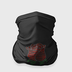 Бандана-труба Роза абстракция, цвет: 3D-принт