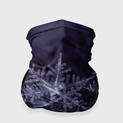Бандана-труба Снежинки макро фото, цвет: 3D-принт