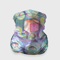 Бандана-труба Будь кубиком среди пузырей, цвет: 3D-принт