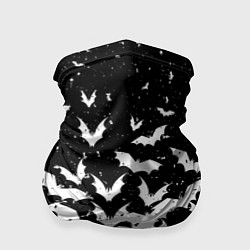 Бандана-труба Black and white bat pattern, цвет: 3D-принт