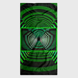 Бандана-труба Зелёный туннель - оптическая иллюзия, цвет: 3D-принт — фото 2