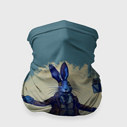 Бандана-труба Кролик колдует над подарками, цвет: 3D-принт