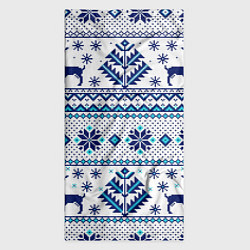 Бандана-труба Happy new year, blue deer, цвет: 3D-принт — фото 2