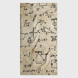 Бандана-труба Научные формулы на старой бумаге, цвет: 3D-принт — фото 2