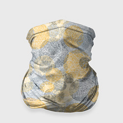 Бандана-труба Круги с рисунком отпечатков пальцев, цвет: 3D-принт