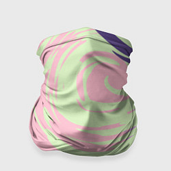 Бандана-труба Розовый фон и разноцветные круги, цвет: 3D-принт