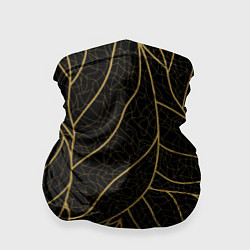 Бандана-труба Золотые листья градиент, цвет: 3D-принт