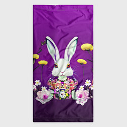 Бандана-труба Кролик с одуванчиками, цвет: 3D-принт — фото 2