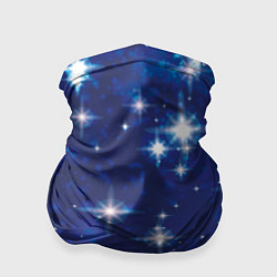 Бандана-труба Сияющие и блестящие звезды в ночном небе, цвет: 3D-принт