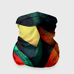 Бандана-труба Текстурированная цветная абстракция, цвет: 3D-принт
