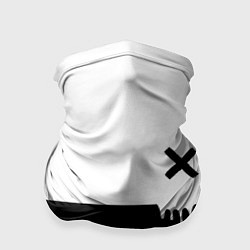 Бандана-труба Черно-белый X, цвет: 3D-принт
