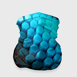 Бандана Abstraction neon blue