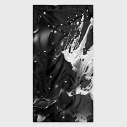 Бандана-труба Брызги красок - белая и черная, цвет: 3D-принт — фото 2