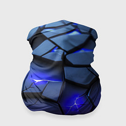 Бандана-труба Светящаяся синяя лава, цвет: 3D-принт