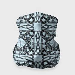 Бандана-труба Трилистник орнамент в круге, цвет: 3D-принт