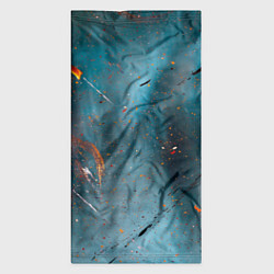 Бандана-труба Абстрактный синий туман, силуэты и краски, цвет: 3D-принт — фото 2